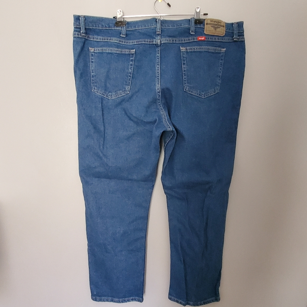 Wrangler Mens Jeans Dark Wash Size 46x30 - Picture 4 of 7